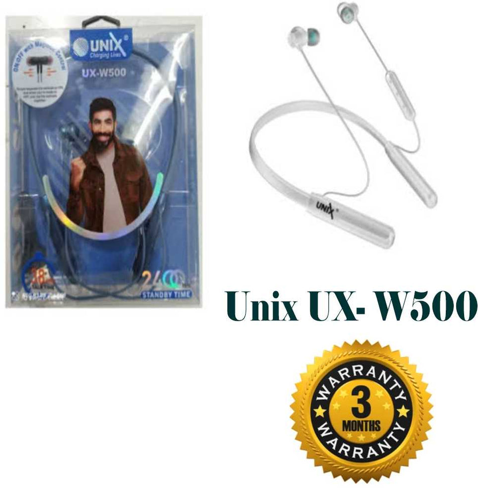 UNIX UX-W500 Super Loud Bluetooth Neckband(Upto 38 Hrs PlayTime)