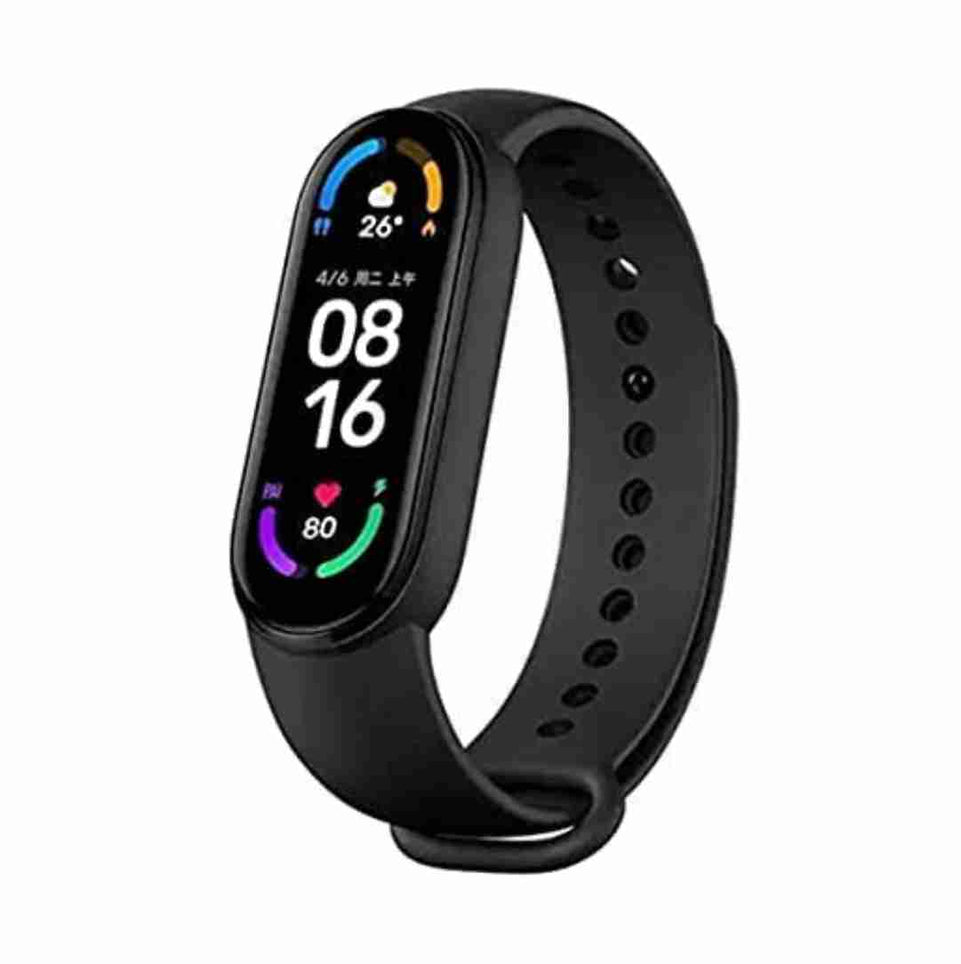  M6 Smart Band, Activity Tracker Fitness Band, Sleep Monitor, Step Tracking, Heart Rate Sensor, Kids Smart Watch for Men, Women, Black, (M-M6)