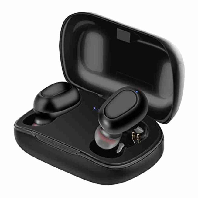 L21 Wireless Earphones Bluetooth 5.0 Headphones Mini Stereo Earbuds Sport Headset Bass Sound (Black)