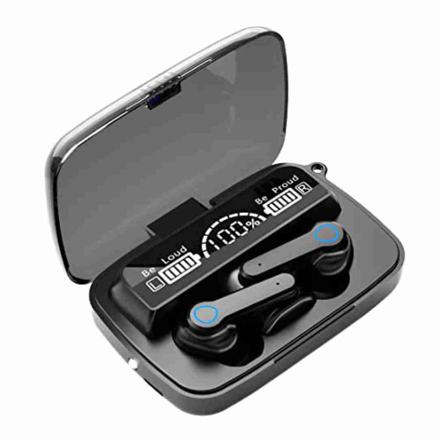 Earbuds M19  Wireless Headphones with Touch Control Gaming Bluetooth Earphone Bluetooth Headset (Black, True Wireless)