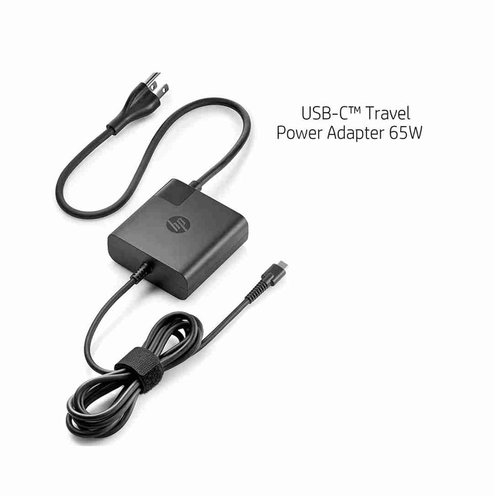 Hp usb  65w usb Type C Travel Power Adapter for Tablets  Laptops