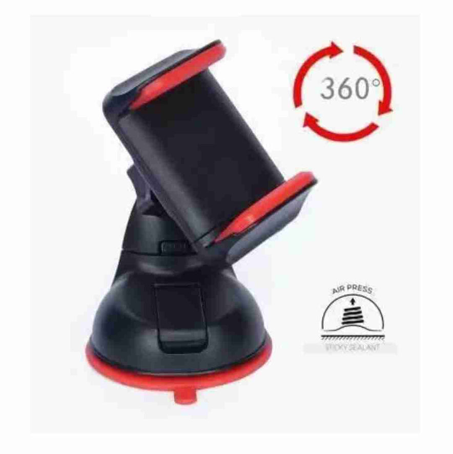 Universal Car Mobile Holder 360-Degree Rotating, Use for Windscreen, Dashboard | Table Desk with Double Grip Holder 