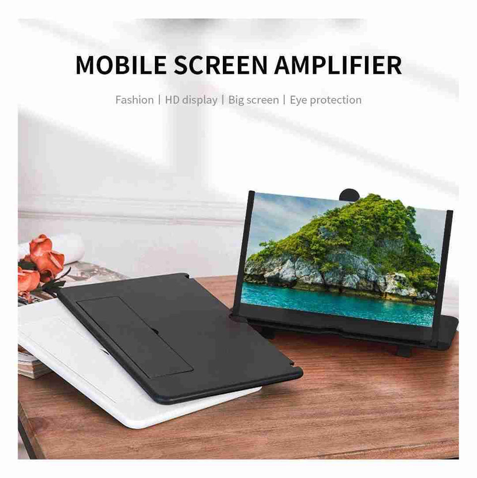 Mobile Phone 3D Screen Magnifier 3D Video Screen Amplifier Eyes Protection Enlarged Expander Support for All Smartphones