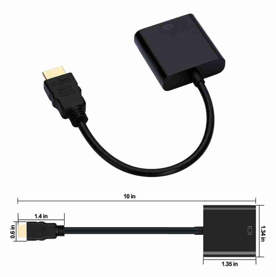 HDMI Male to VGA Female Video Converter Adapter Cable 