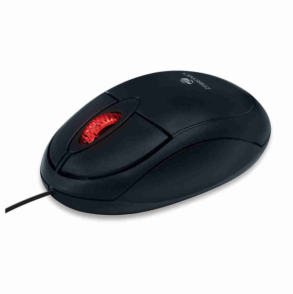 ZEBRONICS Zeb-Rise Wired USB Optical Mouse with 3 Buttons