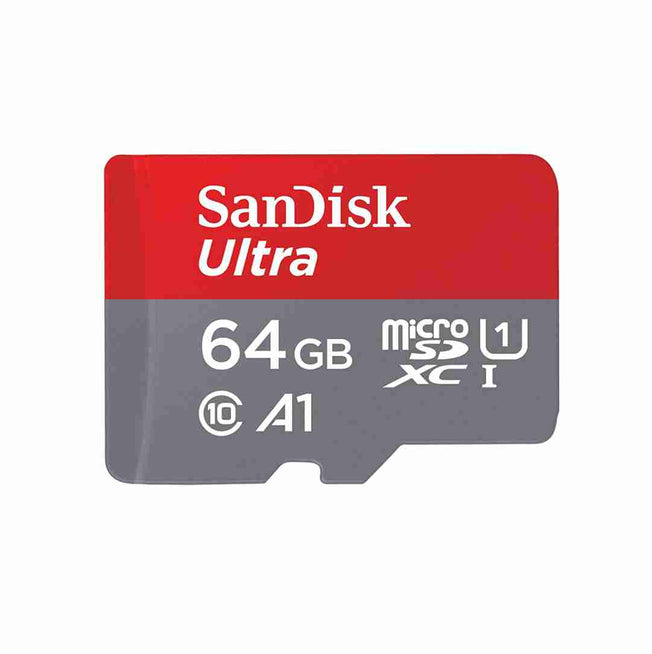 SanDisk Ultra® microSDXC™ UHS-I Card, 64GB, 140MB/s R, 10 Y Warranty, for Smartphones