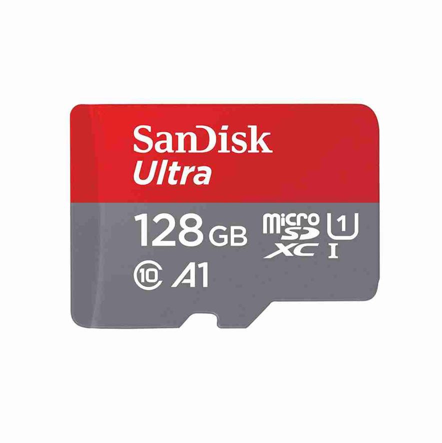 SanDisk Ultra® microSDXC™ UHS-I Card, 128GB, 140MB/s R, 10 Y Warranty, for Smartphones
