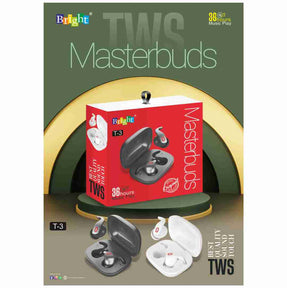 Bright Tw's T-3 Master Buds Earpods with Mic