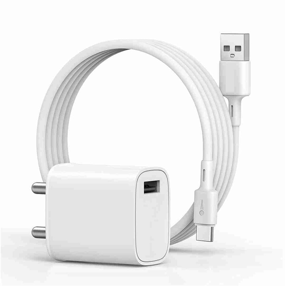 Bright 18W USB Wall Charger,3A Super Fast Charger Wall Adapter PE2.0&Quick Charge 3.0 Wall Charger Phone Adapter with 1m Type C Cable